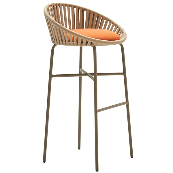 bud woven bar stool